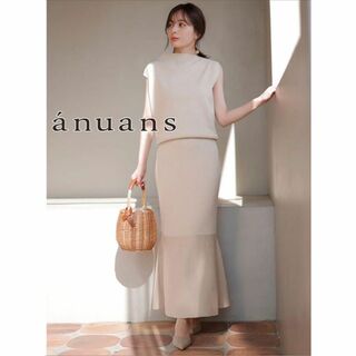 ánuans - anuans アシメネックニットセットアップ 0515