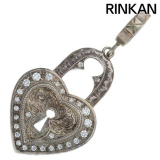 ローリーロドキン(Loree Rodkin)のローリーロドキン  LARGE HEART LOCK PENDANT ラージハートロックジルコニアネックレストップ メンズ(ネックレス)