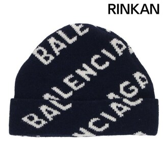 バレンシアガ(Balenciaga)のバレンシアガ  633717 T1567 ジャカードロゴビーニーニット帽子 レディース(その他)