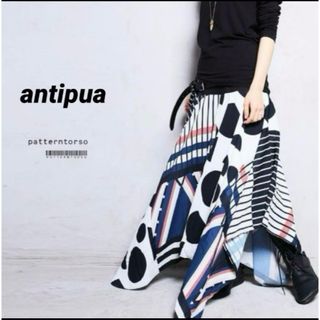 アンティカ(antiqua)のアンティカ　patterntorso★アシンメトリースカート　ロング　幾何学模様(ロングスカート)