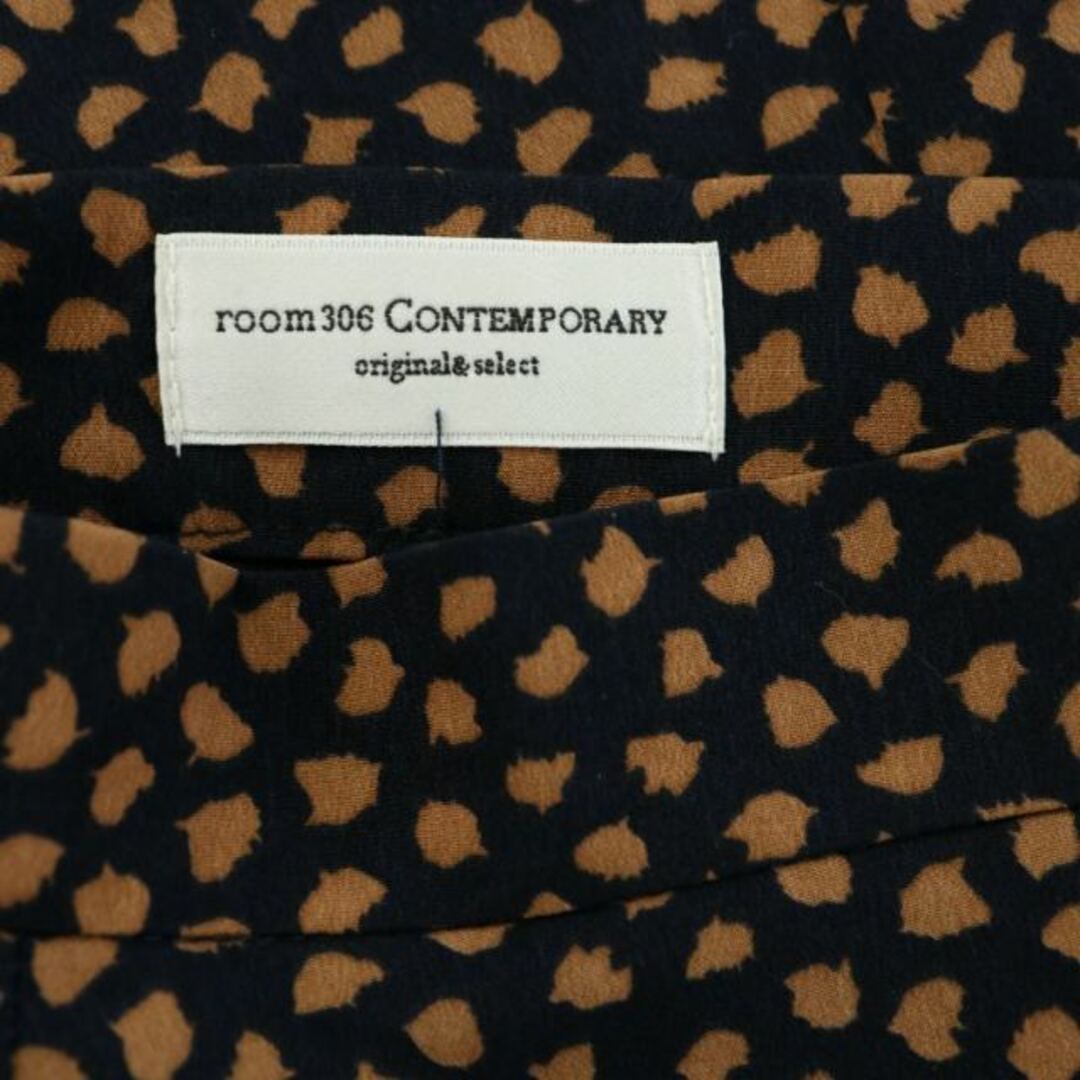 other(アザー)のルームサンマルロクコンテンポラリー フレアスカート ロング マキシ F 黒 茶 レディースのスカート(ロングスカート)の商品写真