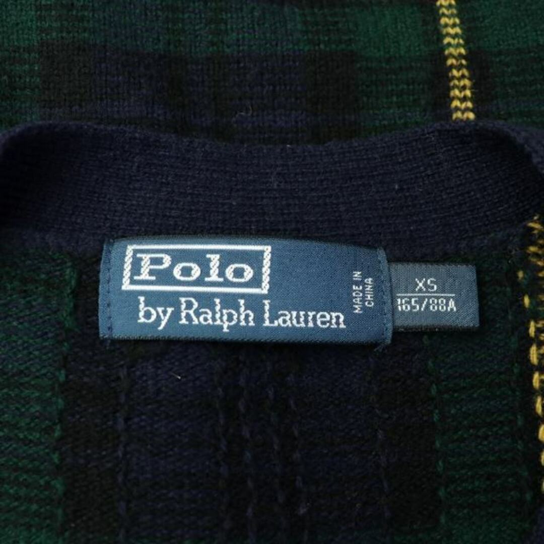 POLO RALPH LAUREN(ポロラルフローレン)のPolo by Ralph Lauren カーディガン チェック ウール XS メンズのトップス(カーディガン)の商品写真