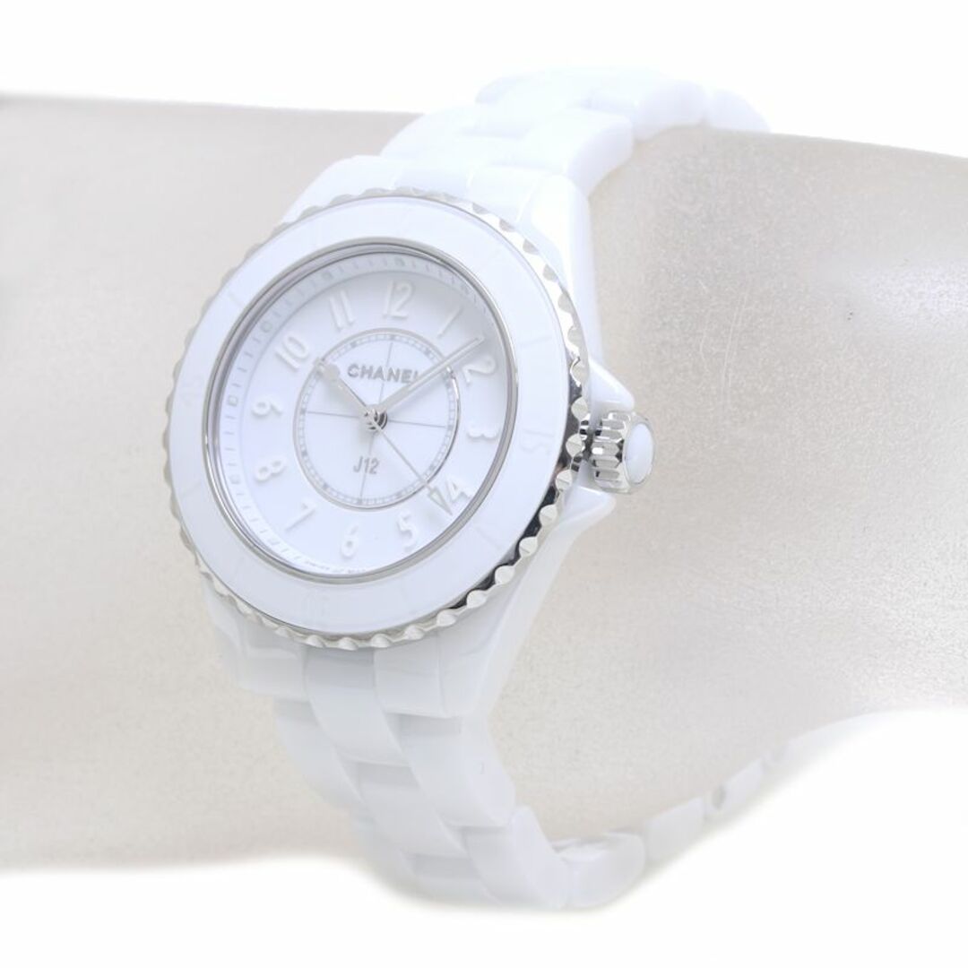 CHANEL(シャネル)のCHANEL シャネル J12 ファントム H6345【'23年3月購入】ホワイトセラミック xステンレススチール  レディース /39449 ☆未使用【腕時計】 レディースのファッション小物(腕時計)の商品写真