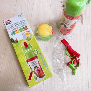 アカチャンホンポ - 子供用 2WAY ステンレス水筒 ストロー＆コップ飲み はらぺこあおむし(1本)