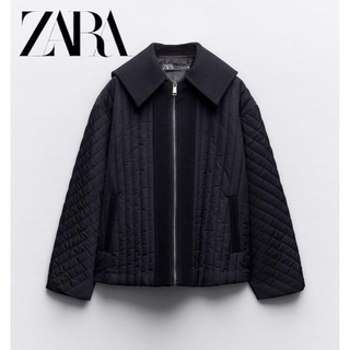 ザラ(ZARA)のZARA コントラストパフジャケット(ナイロンジャケット)