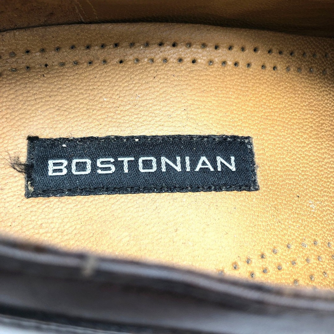 BOSTONIAN ボストニアン スワールトゥ レザーシューズ ブラウン (メンズ 8 1/2 M) 中古 古着 KA0918 メンズの靴/シューズ(ドレス/ビジネス)の商品写真