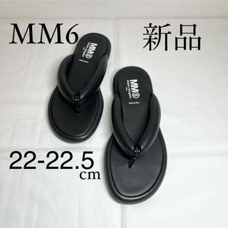 MM6 Maison Margielaマルジェラ　ロゴ入りサンダル　22.5cm