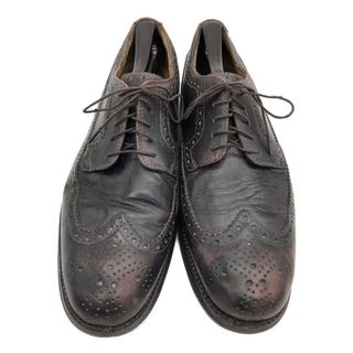 コールハーン(Cole Haan)のCOLE HAAN コールハーン ロングウィングチップ レザーシューズ ブラック (メンズ 11 M) 中古 古着 KA0948(ドレス/ビジネス)