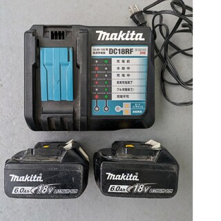 マキタ(Makita)のマキタ　18V 6.0Aバッテリー2個、高速充電器(工具/メンテナンス)