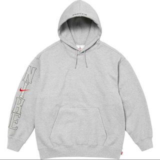 Supreme × Nike Hooded Sweatshirt grey XL