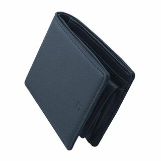 【色: ネイビー】[ACROMASTER] 財布 メンズ 二つ折り 本革 コンパ(その他)