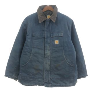 カーハート(carhartt)のCarhartt カーハート トラディショナルジャケット 大きいサイズ ネイビー (メンズ 2XL相当) 中古 古着 Q5873(その他)