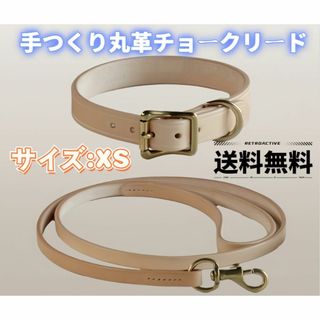 《新品.  未使用》首輪・リードセット  犬 首輪 リード   サイズ   XS(犬)