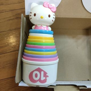 ハローキティ - 知育　ハローキティ　コップタワー　重ねコップ　キティちゃん