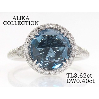 ALIKA COLLECTION 750 ブルートパーズ ダイヤモンド リング(リング(指輪))