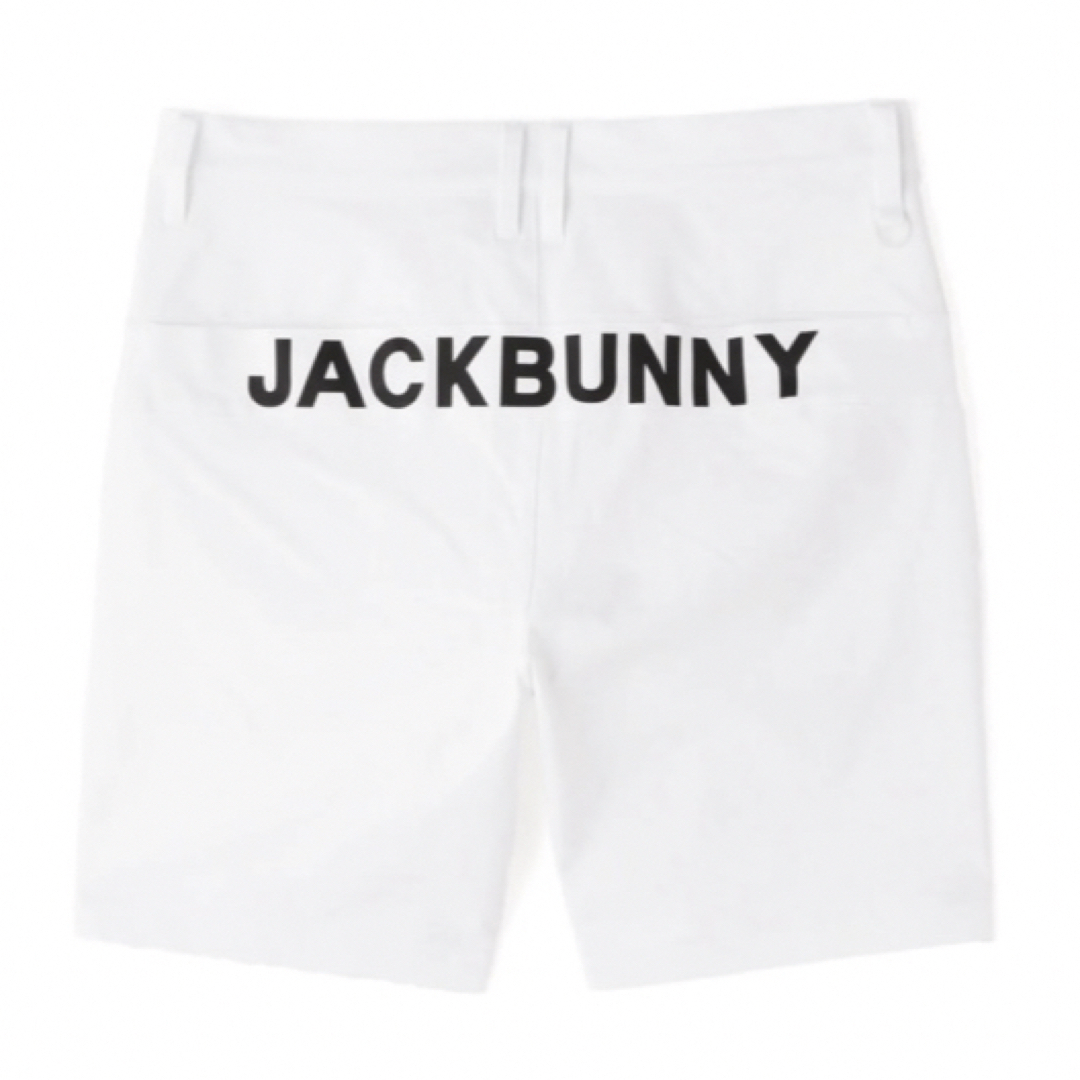 JACK BUNNY!!(ジャックバニー)の新品 パーリーゲイツ ジャックバニー 2WAYショートパンツ(5)サイズL/白 スポーツ/アウトドアのゴルフ(ウエア)の商品写真