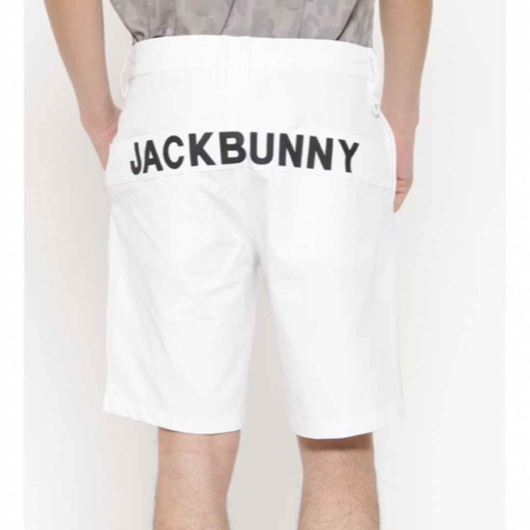 JACK BUNNY!!(ジャックバニー)の新品 パーリーゲイツ ジャックバニー 2WAYショートパンツ(5)サイズL/白 スポーツ/アウトドアのゴルフ(ウエア)の商品写真
