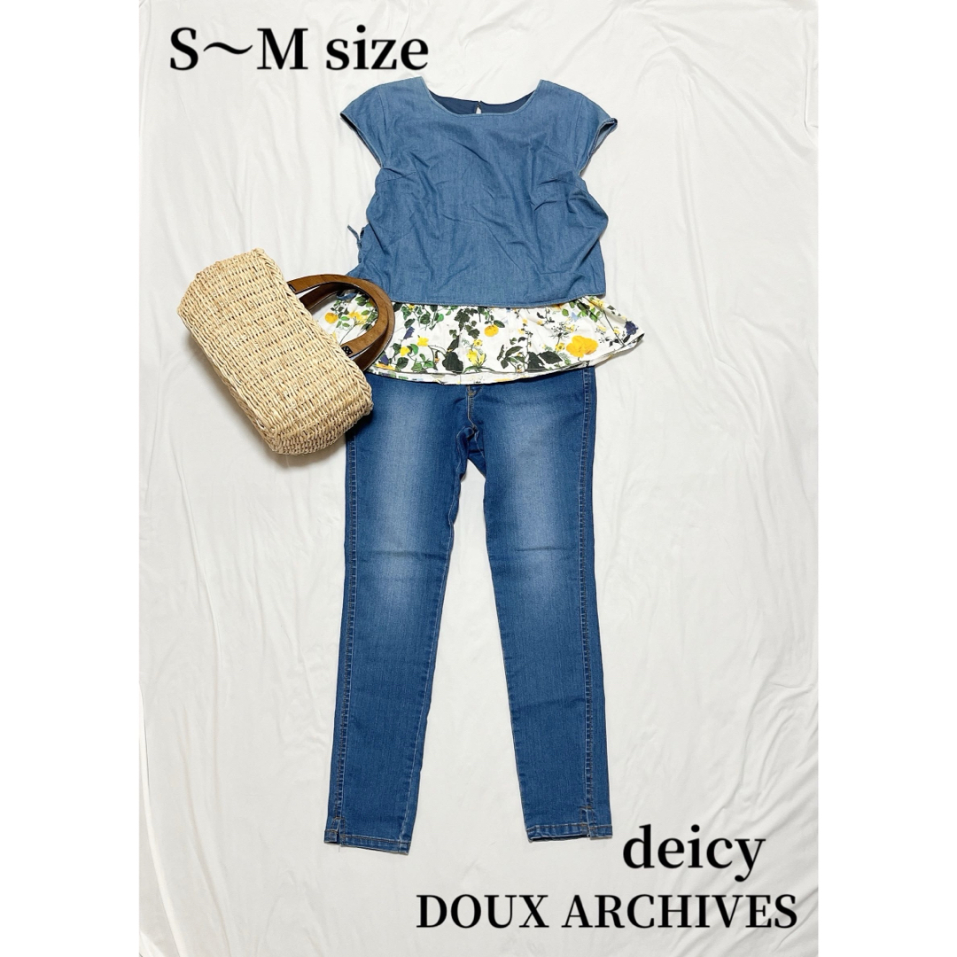 Doux archives(ドゥアルシーヴ)の夏服コーデ売りme&mecoutureスキニーDOUXARCHIVES半袖シャツ メンズのトップス(その他)の商品写真