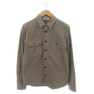 ストーンアイランド(STONE ISLAND)のストーンアイランド コットンスエード シャツ 長袖 M ベージュ /MF ■OS(シャツ)