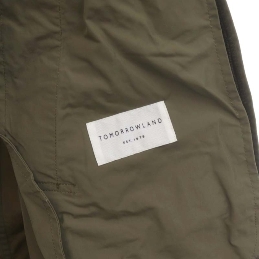 TOMORROWLAND(トゥモローランド)のTOMORROWLAND フィンクスチノビッグステンカラーコート M カーキ メンズのジャケット/アウター(ステンカラーコート)の商品写真