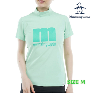 Munsingwear - マンシングウェア SUNSCREENグリッター プリントモックネック半袖シャツ 