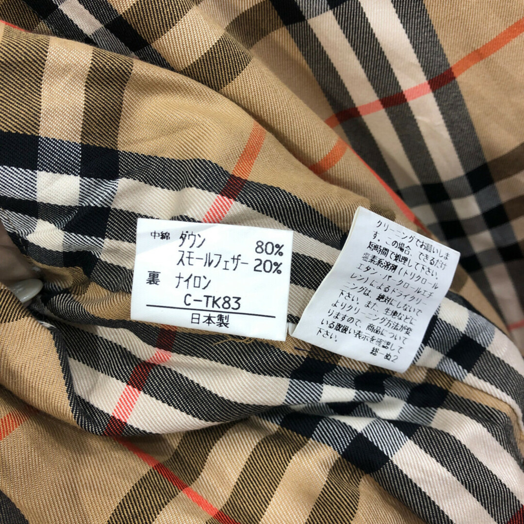 BURBERRY(バーバリー)の80年代 日本製 Burberrys バーバリーズ ステンカラーコート ダウンライナー 大きいサイズ ベージュ (メンズ 2XL) 中古 古着 Q5912 メンズのジャケット/アウター(トレンチコート)の商品写真