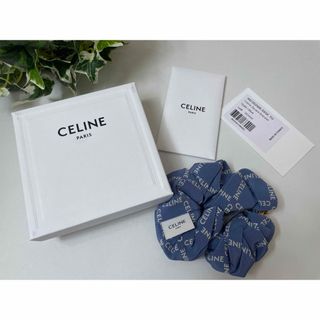 celine - ★美品　セリーヌ　レイユール　シュシュ　シルク　ゴールドフィニッシュ　ブラス