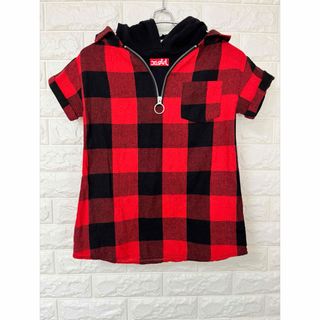 エックスガールステージス(X-girl Stages)のX-girl エックスガール 半袖 半袖シャツ Tシャツ キッズ フード 110(Tシャツ/カットソー)