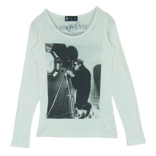 ヒステリックグラマー(HYSTERIC GLAMOUR)のHYSTERIC GLAMOUR ヒステリックグラマー アンディウォーホール バックプリント 長袖 ロングスリーブ Tシャツ ホワイト系 サイズ表記なし【中古】(Tシャツ(長袖/七分))