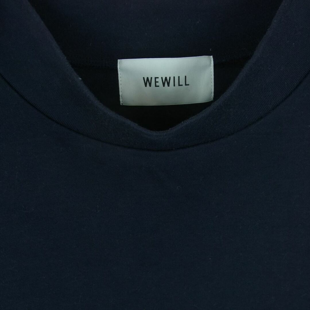 ウィーウィル WEWILL W-000-8015 Smooth Mock Turtle Neck T Shirt モック タートル ネック 長袖 Tシャツ ダークネイビー系 3【中古】 メンズのトップス(Tシャツ/カットソー(七分/長袖))の商品写真