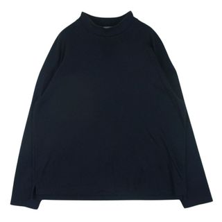 ウィーウィル WEWILL W-000-8015 Smooth Mock Turtle Neck T Shirt モック タートル ネック 長袖 Tシャツ ダークネイビー系 3【中古】(Tシャツ/カットソー(七分/長袖))