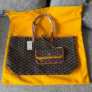 ゴヤール(GOYARD)のゴヤール GOYARD サンルイ　PM 黒　ナチュラル　トートバッグ　新品未使用(トートバッグ)