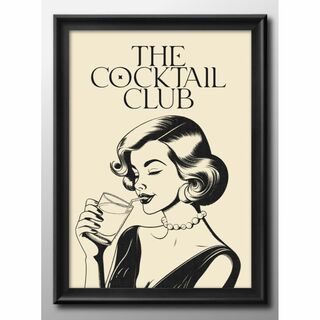 14891■A3 アート ポスター『The Cocktail Club』絵画 (その他)