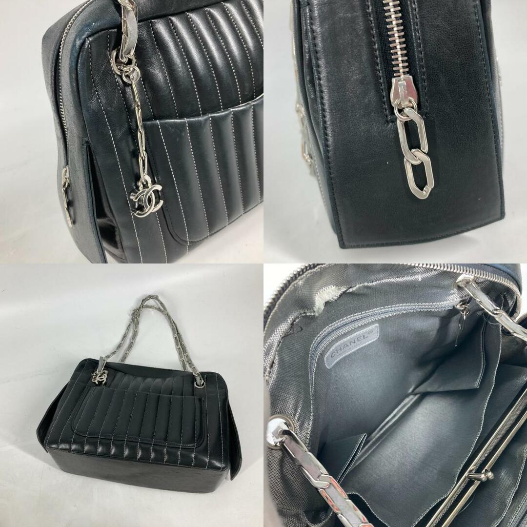 CHANEL(シャネル)のシャネル CHANEL マドモアゼル 肩掛け カバン Wチェーン ショルダーバッグ レザー ブラック レディースのバッグ(ショルダーバッグ)の商品写真