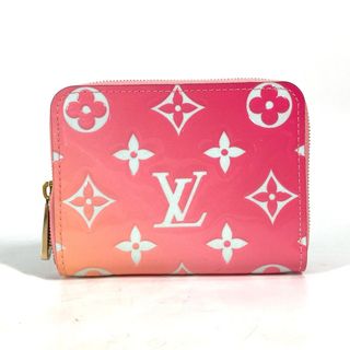 ルイヴィトン(LOUIS VUITTON)のルイヴィトン LOUIS VUITTON ジッピー コインパース M64160 モノグラムヴェルニ サンライズ グラデーション 財布 小銭入れ コインケース パテントレザー ピンク 新品同様(コインケース)