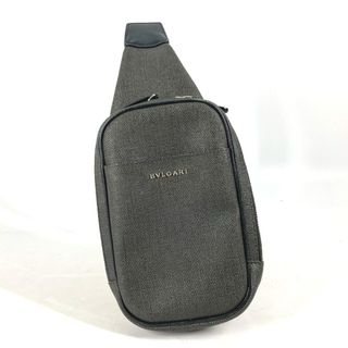 ブルガリ(BVLGARI)のブルガリ BVLGARI ウィークエンド ショルダーバッグ ベルトバッグ クロス ボディバッグ PVC/レザー グレー(ボディーバッグ)