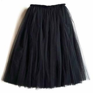 ブラックコムデギャルソン(BLACK COMME des GARCONS)の《美品》BLACK COMME des GARCONS チュールスカート XS(ロングスカート)