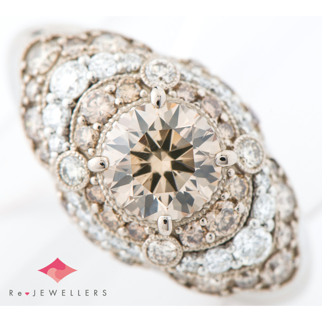 カシケイ ブラウン  ダイヤモンド 1.131 リング・指輪 レディースのアクセサリー(リング(指輪))の商品写真