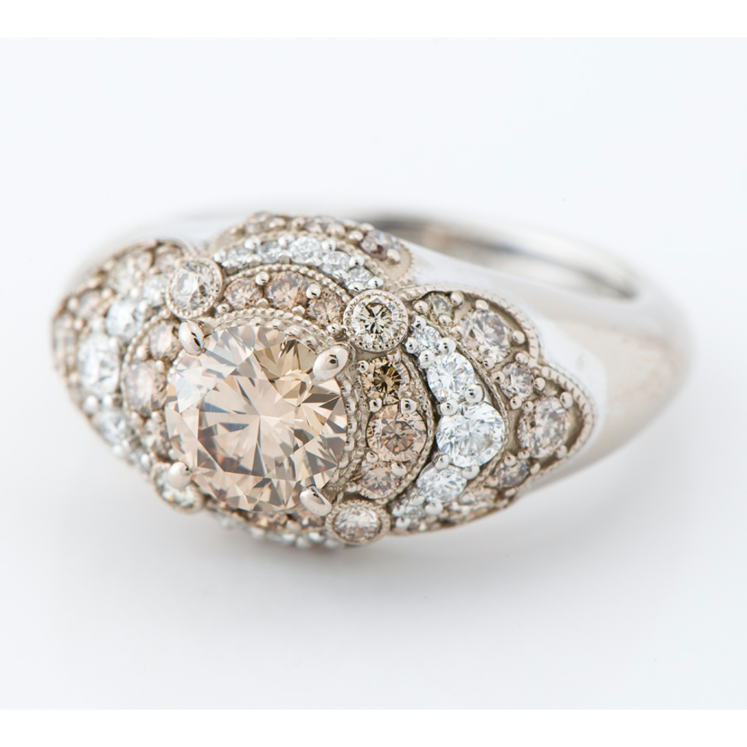 カシケイ ブラウン  ダイヤモンド 1.131 リング・指輪 レディースのアクセサリー(リング(指輪))の商品写真
