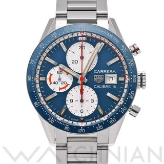 タグホイヤー(TAG Heuer)の中古 タグ ホイヤー TAG HEUER CV201AR.BA0715 ブルー /ホワイト メンズ 腕時計(腕時計(アナログ))