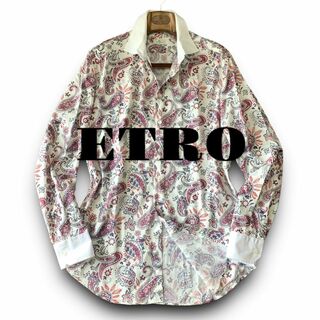 エトロ(ETRO)のD08 美品 レトロペイズリー 43『エトロ ETRO』鮮やか 長袖 シャツ(Tシャツ/カットソー(七分/長袖))