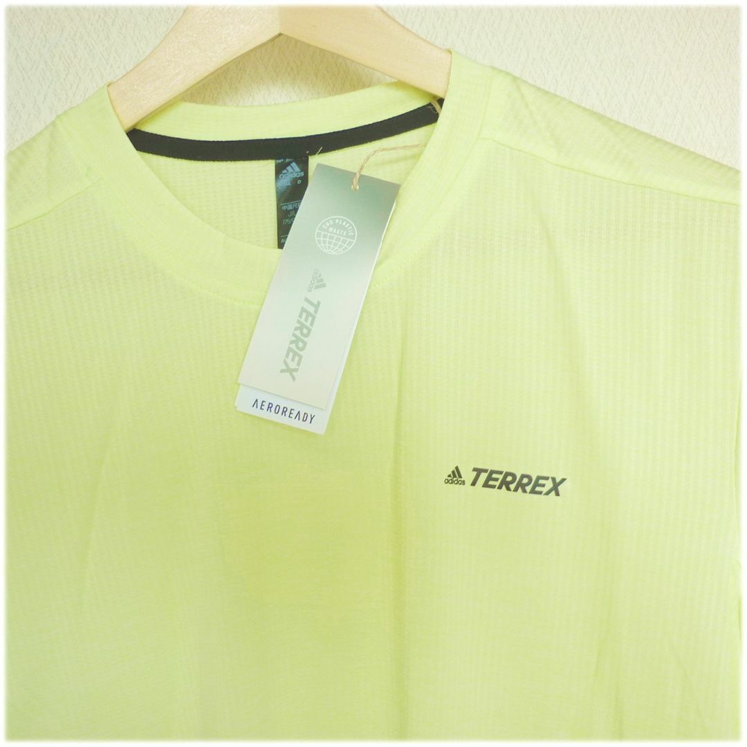 adidas(アディダス)の新品(メンズL)アディダス テレックス TERREX 黄色薄手Tシャツ メンズのトップス(Tシャツ/カットソー(半袖/袖なし))の商品写真