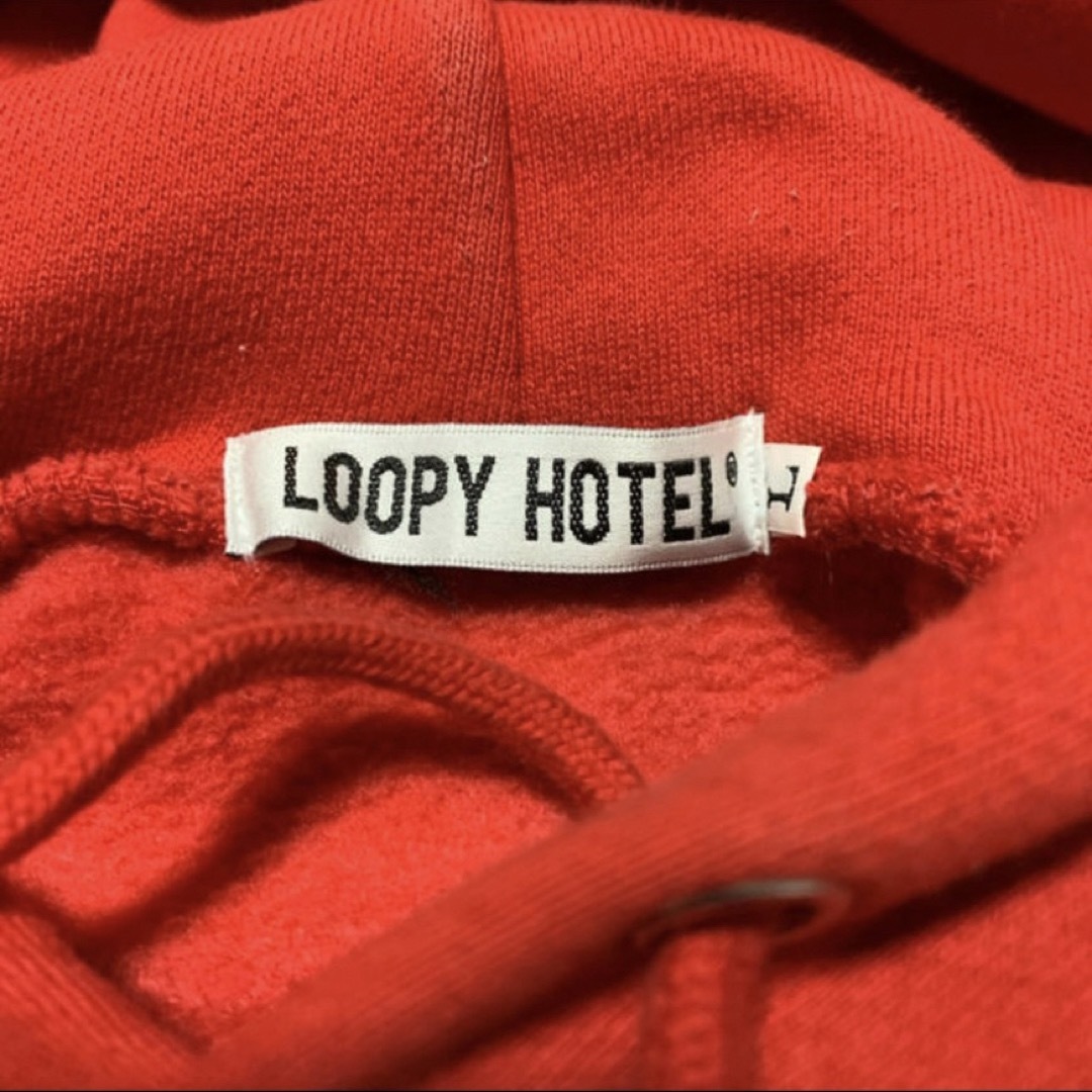 STUSSY(ステューシー)のLOOPY HOTEL パーカー Red L メンズのトップス(パーカー)の商品写真