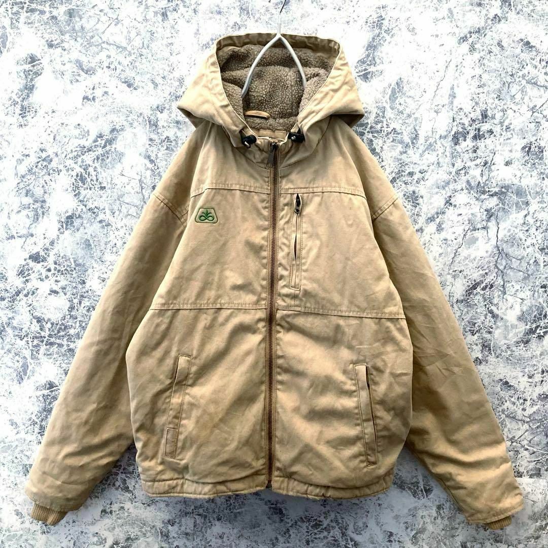 VINTAGE - IJ208【激レア】古着カベラス企業刺繍シープボア肉厚 VINTAGE - IJ208【激レア】古着カベラス企業刺繍シープボア肉厚