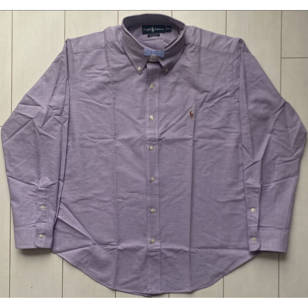 POLO RALPH LAUREN(ポロラルフローレン)の美品 90s POLO ラルフローレン purple パープル 紫 BD XL メンズのトップス(シャツ)の商品写真