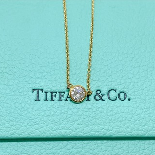 ティファニー(Tiffany & Co.)の鑑定済✨激安✨ティファニー　バイザヤードダイヤモンドゴールドネックレス750(ネックレス)