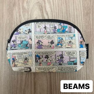 ビームス(BEAMS)のビームス ミッキー&ミニー コミック柄ポーチ(ポーチ)