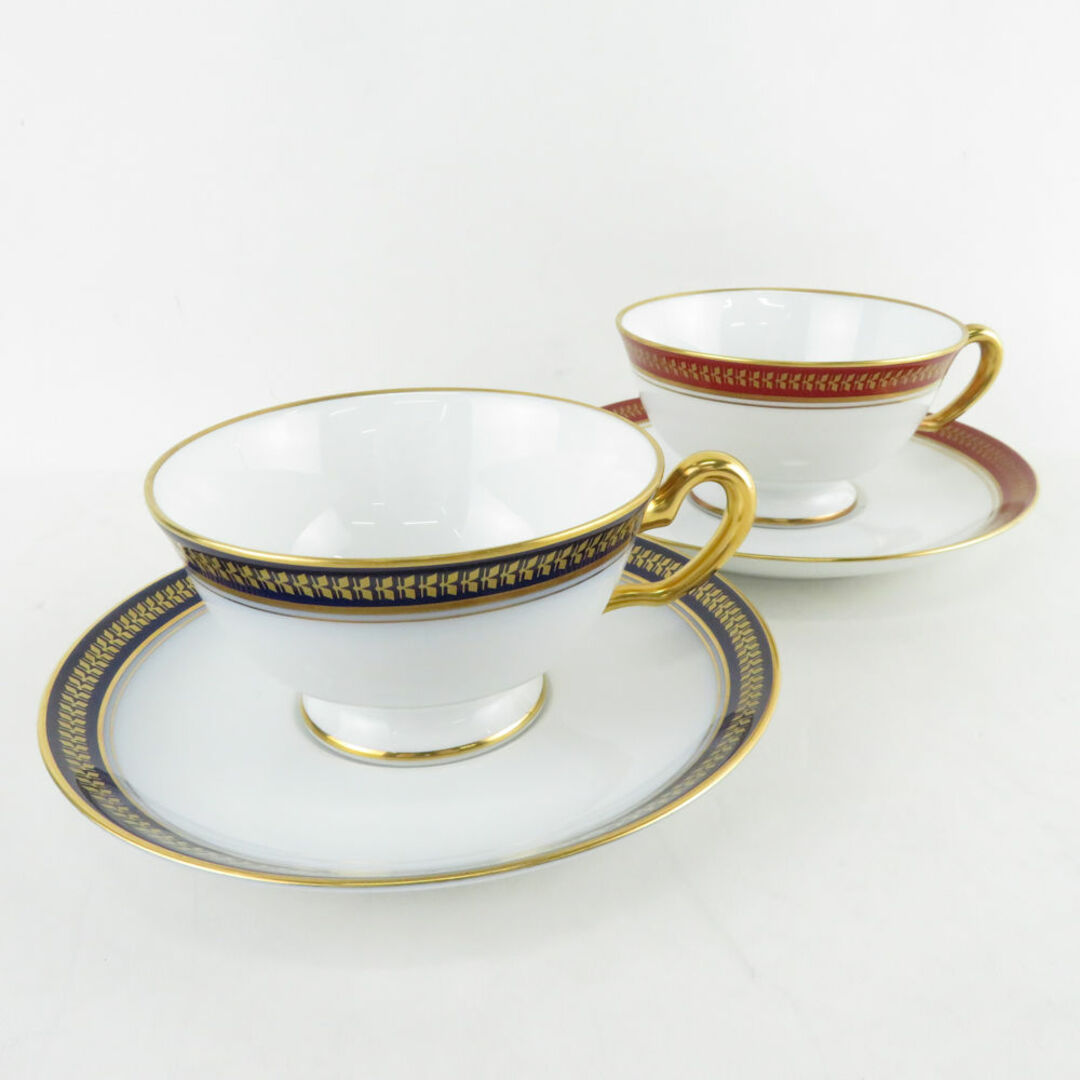 美品 OKURA 大倉陶園 ゴールドウィング カップ&ソーサー 2客 美品 OKURA 大倉陶園 ゴールドウィング カップ&ソーサー 2客