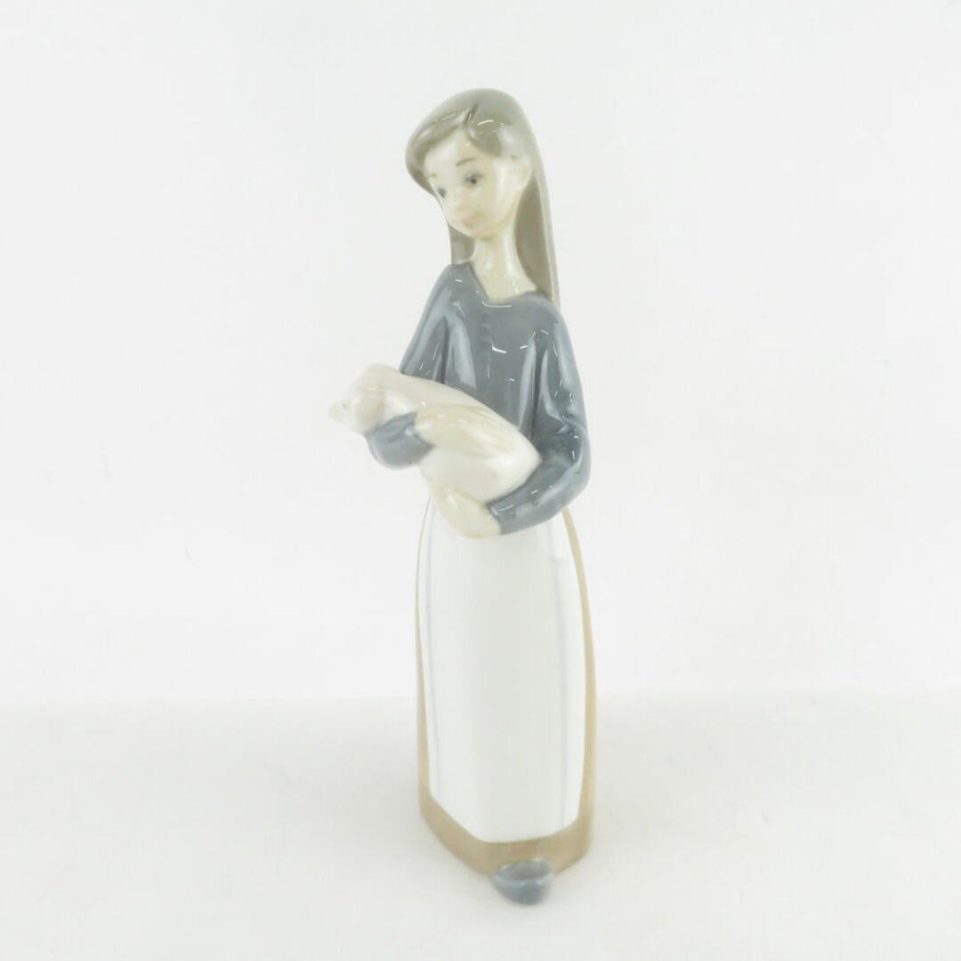 美品 LLADRO リヤドロ 1011 子豚を抱く少女 フィギュリン 置物 美品 LLADRO リヤドロ 1011 子豚を抱く少女 フィギュリン 置物