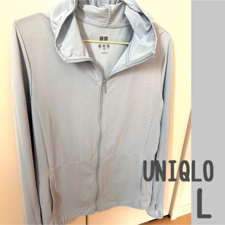 ＊美品＊UNIQLOエアリズムUVカットメッシュパーカー レディース 長袖(パーカー)